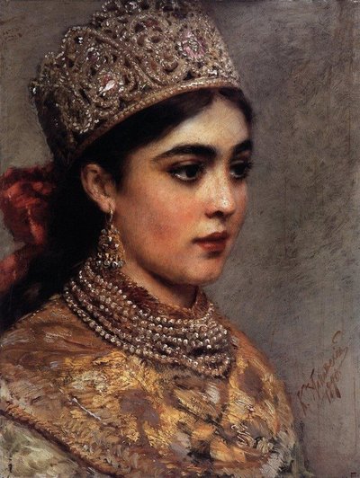La femme Boyar - Konstantin Egorovich Makovsky