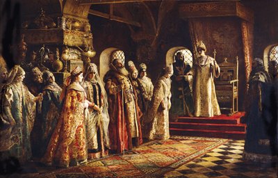 Le Tsar Alexis Mikhaïlovitch choisissant une épouse, 1886 - Konstantin Egorovich Makovsky