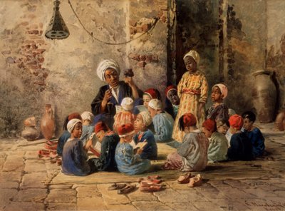 Une ecole au Caire - Konstantin Egorovich Makovsky