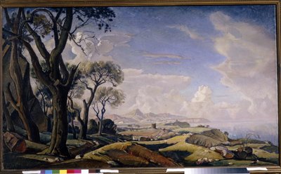 Paysage avec arbres - Konstantin Fedorovich Bogaevsky