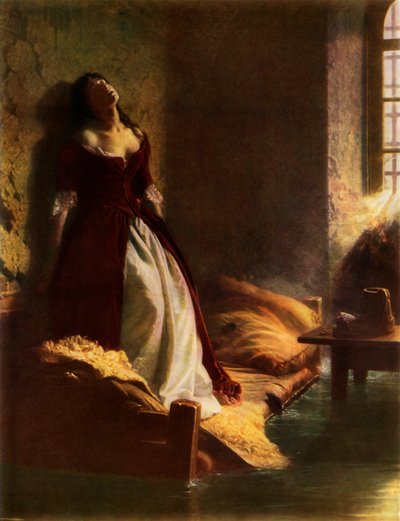 Princesse Tarakanova dans la forteresse de Petropavlovsk au moment de l