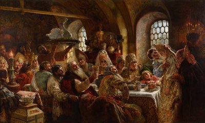 Un festin de mariage boyard - Konstantin Makovsky