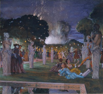 Fêtes aux environs de Venise, 1930 - Konstantin Somov