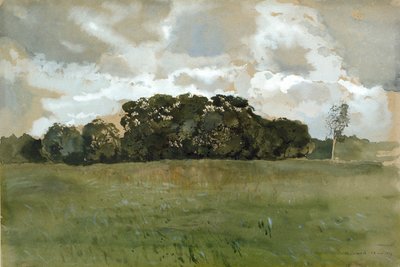 Paysage avec nuages gris - Konstantin Somov