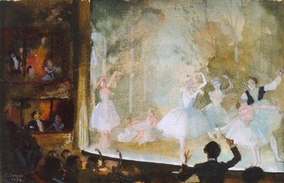 Ballet russe, Champs-Élysées : Les Sylphides, 1932 - Konstantin Somov