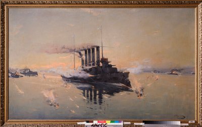 Croiseur Askold à la bataille de la mer Jaune le 10 août 1904 - Konstantin Veshchilov
