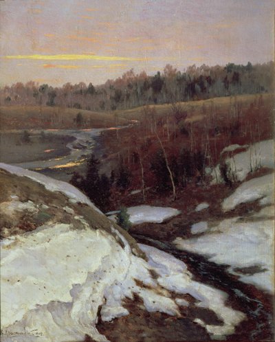 Début du printemps - Konstantin Yakovlevich Kryzhitsky