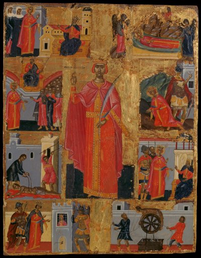 Sainte Catherine et scènes de sa vie - Konstantinos Tzanes