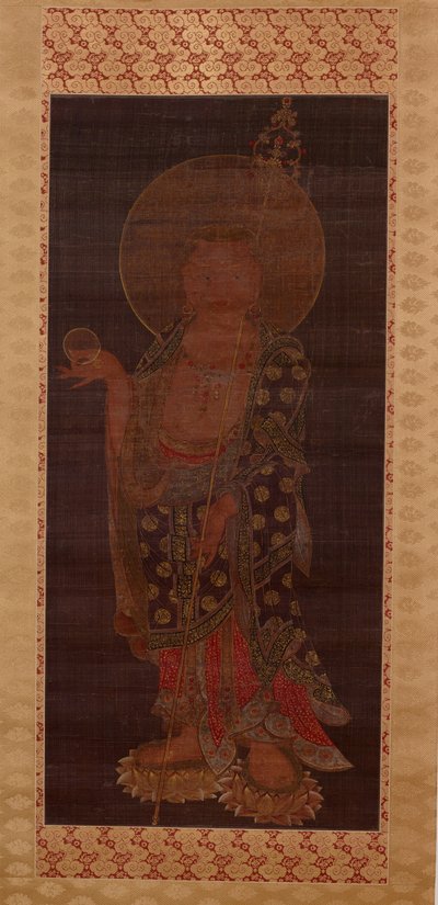 Bodhisattva Kshitigarbha (Jijang bosal), fin du 13e ou début du 14e siècle - Korean School