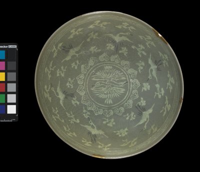 Bol avec grues et nuages, vers 1150-1200 - Korean School