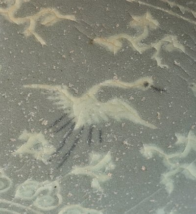 Bol avec grues et nuages, vers 1150-1200 - Korean School