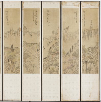 Scènes de paysage, dynastie Choson - Korean School