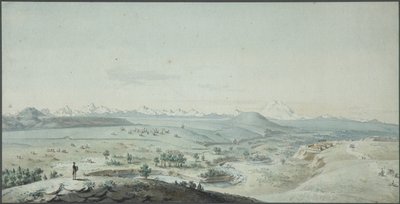 Vue de la forteresse de Konstantinogorsk depuis la montagne Mashuk, 1805 - Korneev