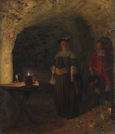 Leonora Christina, conduite par Frederik Ahlefeldt dans la Tour Bleue, 1893 - Kristian Zahrtmann