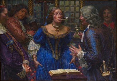 La reine Christine de Suède au Palazzo Corsini, 1908 - Kristian Zahrtmann
