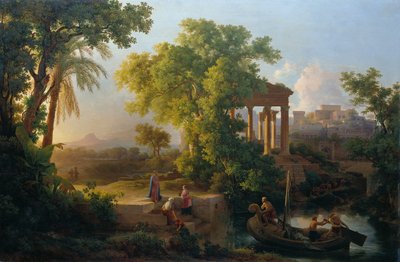 Paysage avec la vocation de Saint Pierre - Károly Markó d. Ä.