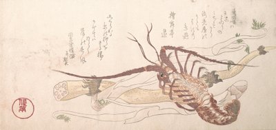 Homard et légumes, 19ème siècle - Kubo Shunman