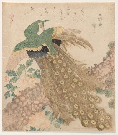 De trois pièces [Paon] (Mi hira no uchi) - Kubo Shunman
