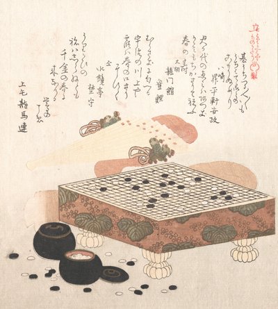 Tenue pour le jeu de Go, 19ème siècle - Kubo Shunman