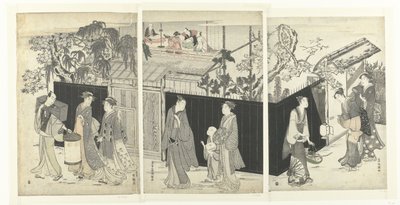 La maison du poète kyoka la nuit - Kubota Shunman