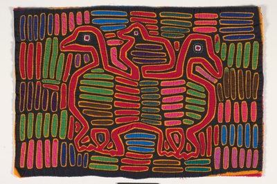 Panneau de chemise (mola) (coton appliqué) - Kuna Indian Culture