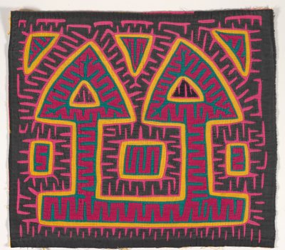 Panneau de chemise (mola) (coton appliqué) - Kuna Indian Culture