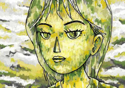 Une femme au soleil type 2, 2023 - Kunio Ota
