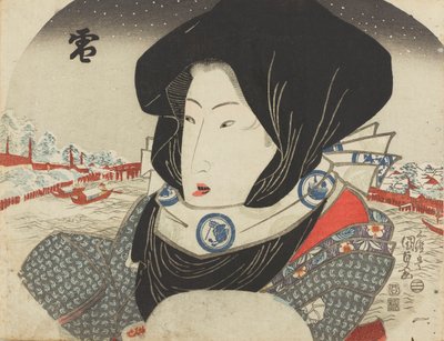 Neige, de la série Neige, Lune et Fleurs - Kunisada