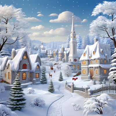 3d Noël enneigé 1 - Kurt Heppke