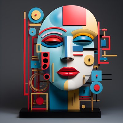 une sculpture 3D d