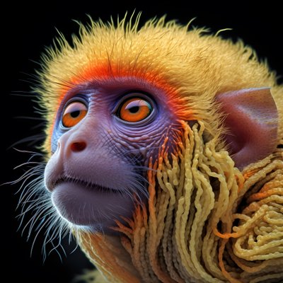 singe en couleur 1 - Kurt Heppke