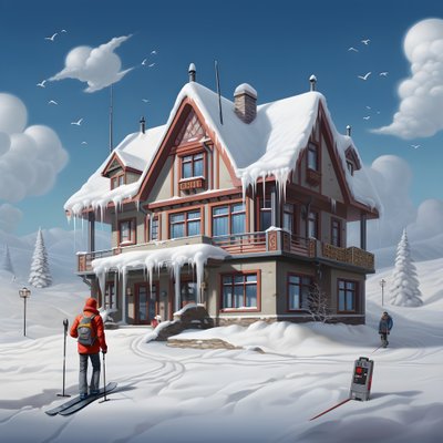 Une maison avec un bonnet de ski 3 - Kurt Heppke