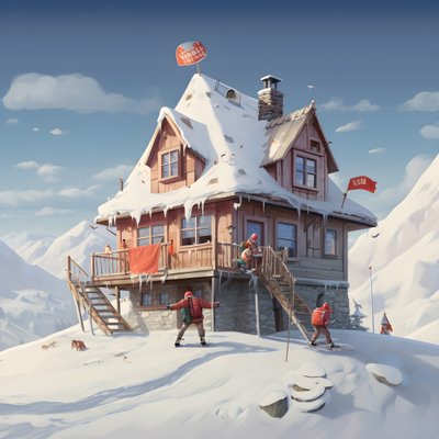 Une maison avec un bonnet de ski 4 - Kurt Heppke