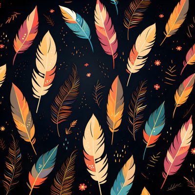 Motif de plumes 1 - Kurt Heppke