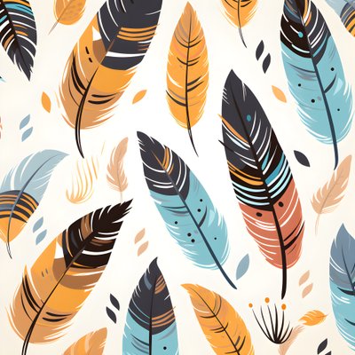Motif de plumes 3 - Kurt Heppke