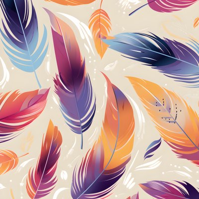 Motif de plumes 4 - Kurt Heppke