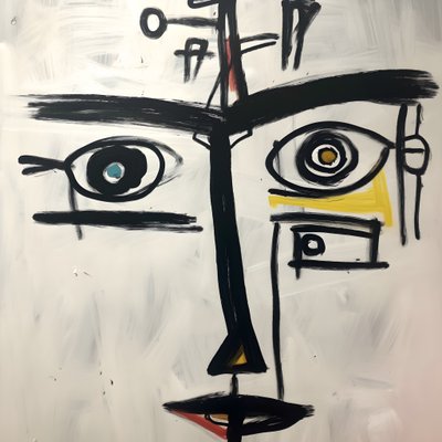 Visage avec 3 yeux 1 - Kurt Heppke