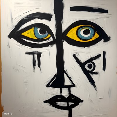 Visage avec 3 yeux 2 - Kurt Heppke