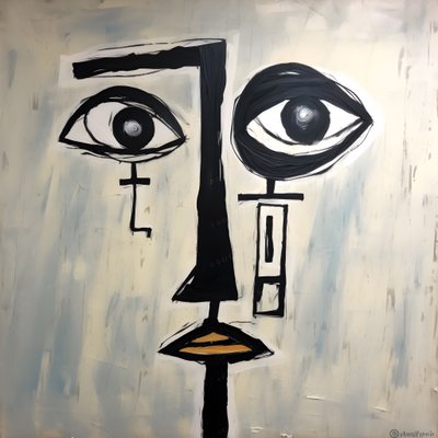 Visage avec 3 yeux 3 - Kurt Heppke