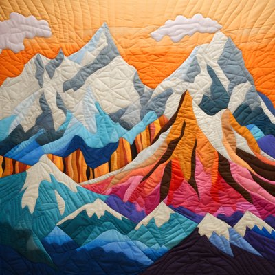 Chaîne de montagnes matelassée 4 - Kurt Heppke