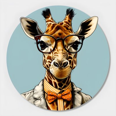 Girafe avec lunettes 3 - Kurt Heppke