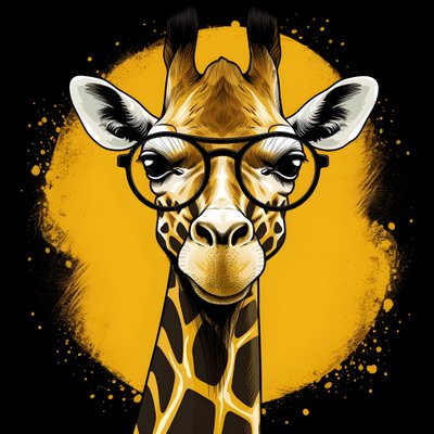 Girafe avec lunettes 4 - Kurt Heppke