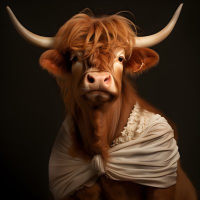 Vache des Highlands en Marilyn Monroe 2 - Kurt Heppke