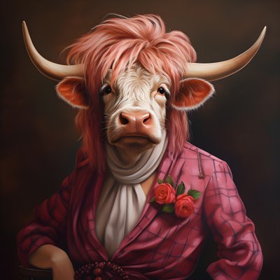 Vache des Highlands en Marilyn Monroe 3 - Kurt Heppke