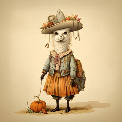 Lama, 18ème siècle Amérique 3 - Kurt Heppke