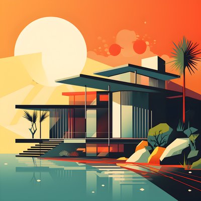 graphisme de design moderne du milieu du siècle 4 - Kurt Heppke