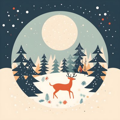 carte postale de Noël style années 60 3 - Kurt Heppke