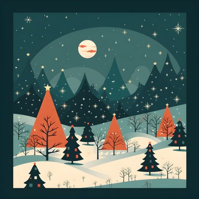 carte postale de Noël style années 60 4 - Kurt Heppke