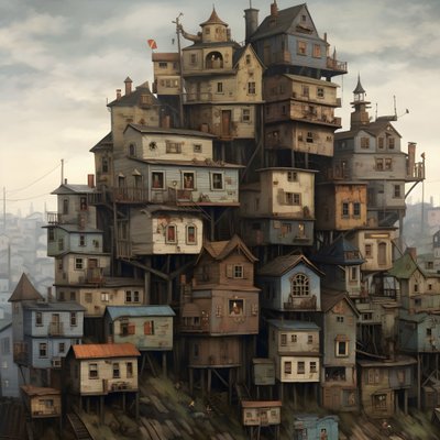 une ville de maisons couchées 3 - Kurt Heppke