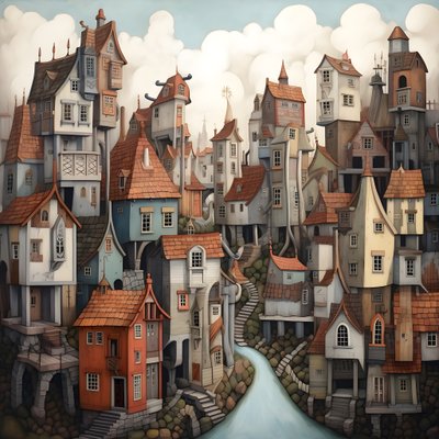 une ville de maisons couchées 4 - Kurt Heppke
